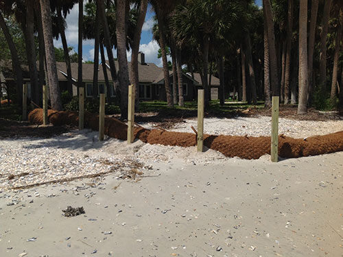 beach-coir-logs