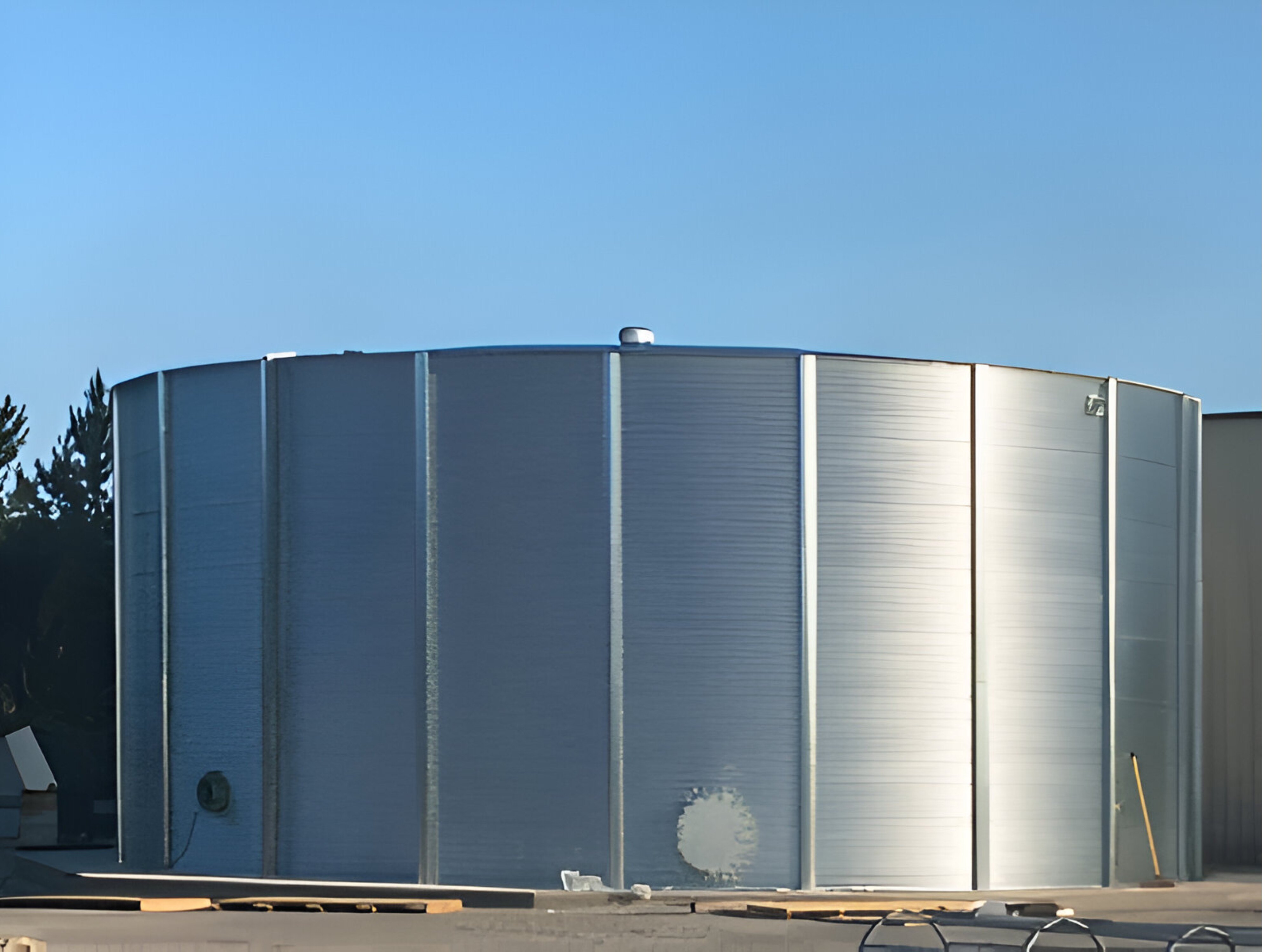 corrugated steel tank