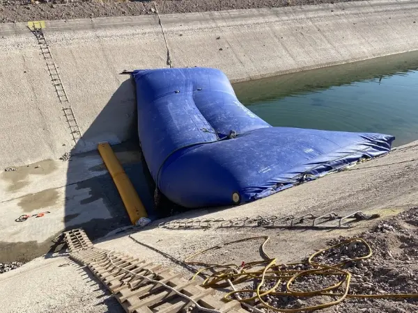 Canal and diversion pipe work