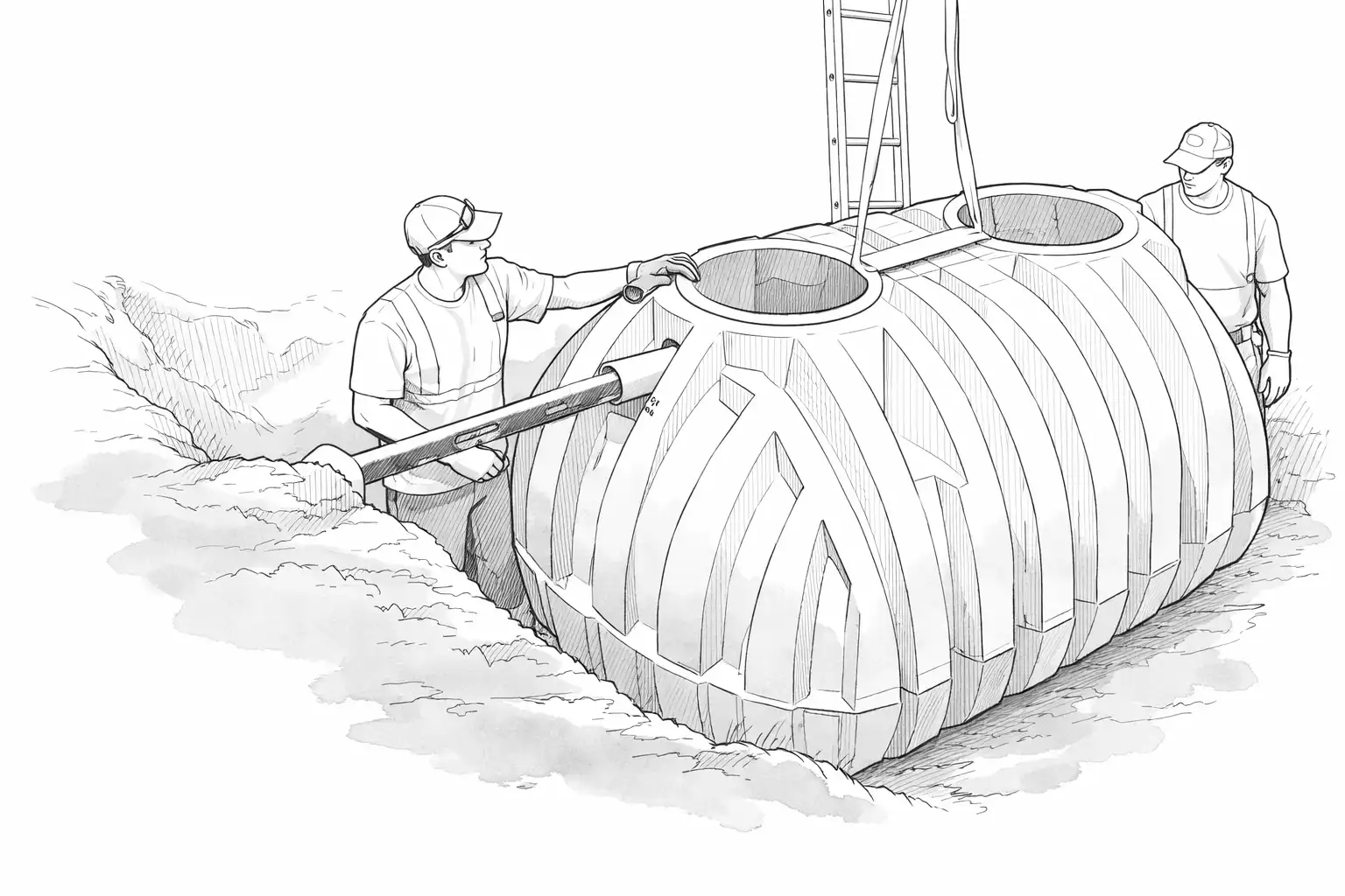 septic-tank-being-installed