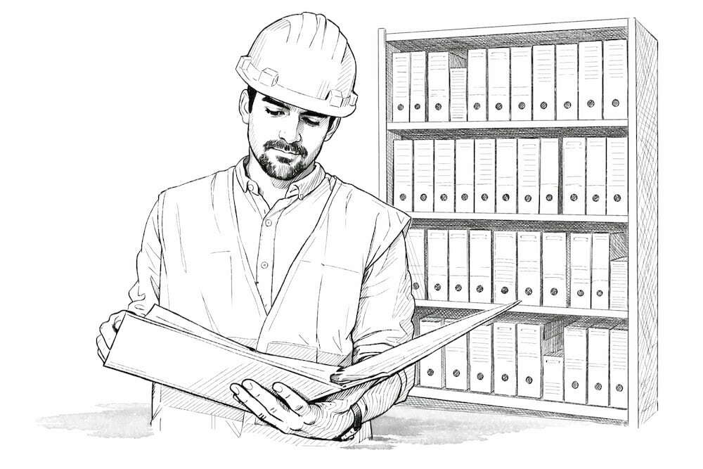 engineer-reading-documents-book-shelf-1000x667