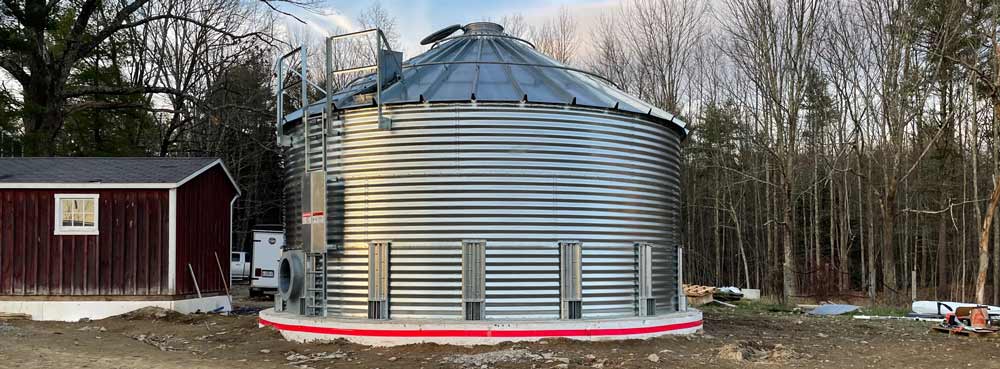 Corrugated tank rain water collection system